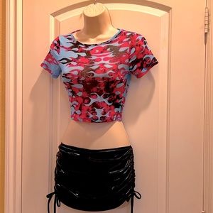 New Mesh Crop Top
